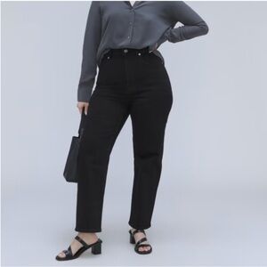 NEW! EVERLANE THE CURVY WAY-HIGH JEANS STRAIGHT LEG ORGANIC COTTON DENIM sz 32L